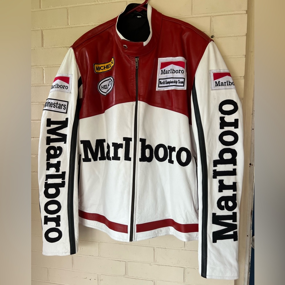Vintage Marlboro Men's Racing Jacket